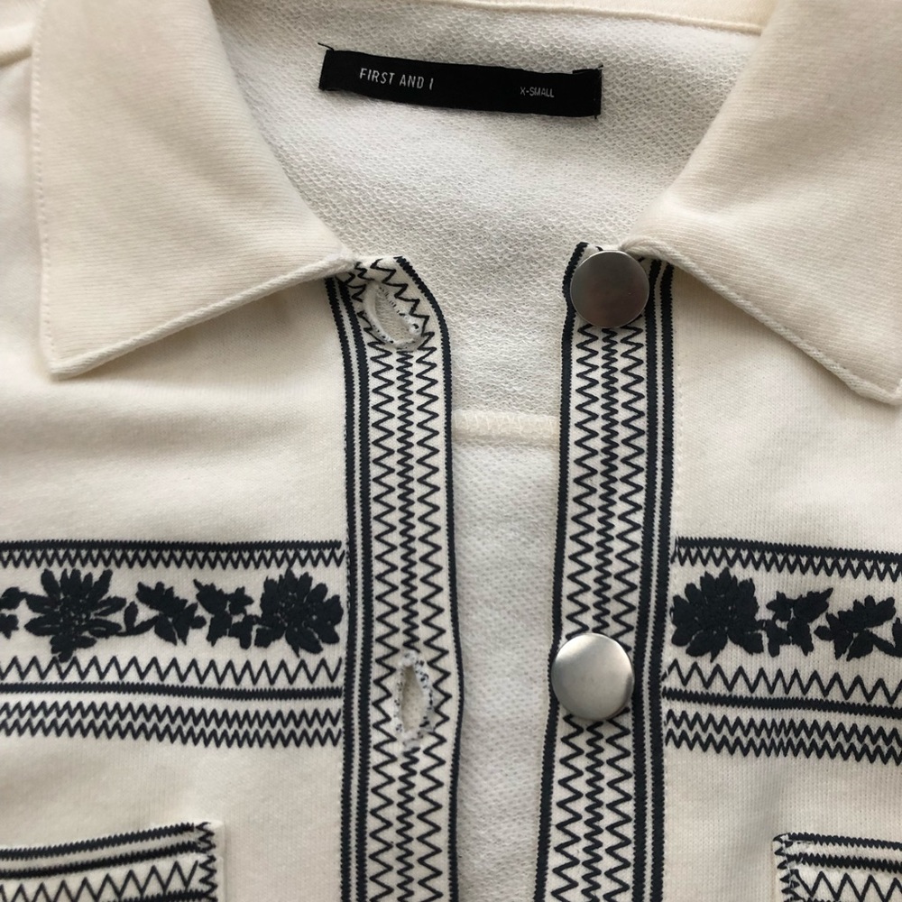 ASOS white button down sweater - Picture 4 of 4
